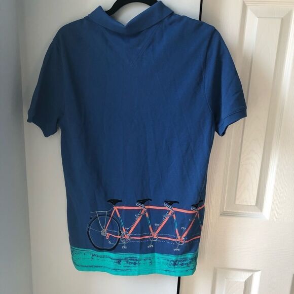 Paul Smith Blue Polo with Bicycle Design - Picture 6 of 8